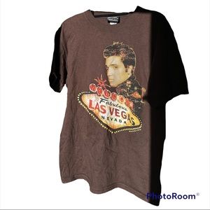 Brown Elvis Presley T-Shirt by K.U.N.